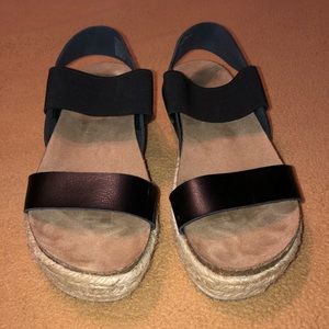Black espadrille sandals